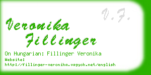 veronika fillinger business card